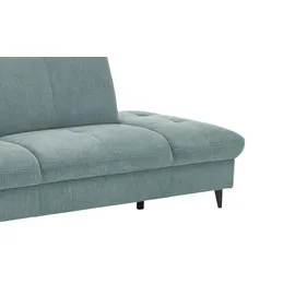 meinSofa Recamiere Mikrofaser 2-Sitzer Blau