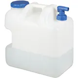 Relaxdays Wasserkanister 25 l blau/weiß 37,5 cm x 36,5 cm x 22 cm