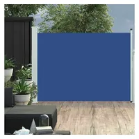 vidaXL Ausziehbare Seitenmarkise 120×500 cm Blau