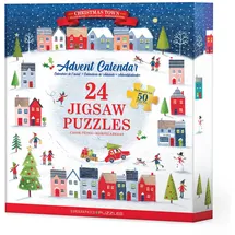 Eurographics Puzzle Adventskalender Christmas Town 2021 9924-5805