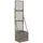 vidaXL Gartenpflanzer mit Gitter 35 x 30 x 135 cm Grau