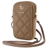 CG Mobile Zip Quilted 4G Universal Handyhülle braun