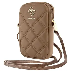 CG Mobile Zip Quilted 4G Universal Handyhülle braun
