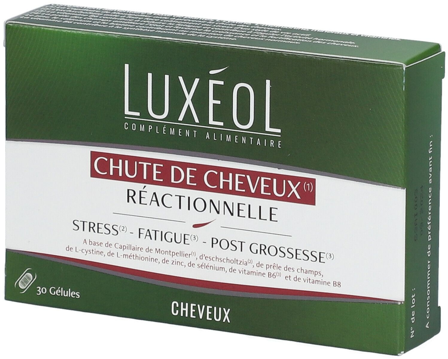 LUXÉOL Chute de Cheveux Réactionnelle 30 pc(s) capsule(s)