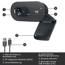 Logitech C505 Schwarz/Grau
