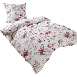 Traumschlaf Fleur Floral Lila 240 x 220 cm + 2 x 80 x 80 cm