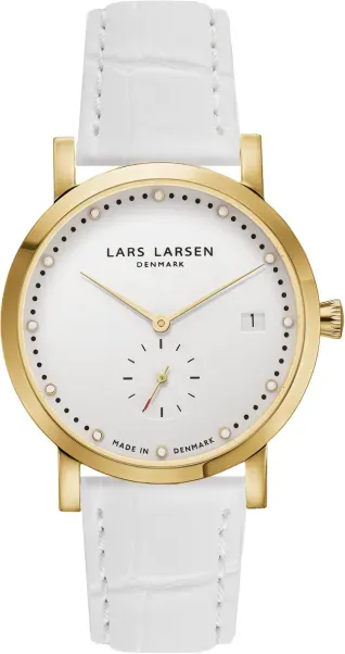 LARS LARSEN - HELENA - gold weiß - leder