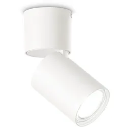 Ideal Lux Deckenstrahler TOBY, GU10, Lichtverteiler schwenk- und drehbar, weiß IDEA-271538