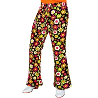 W WIDMANN MILANO Party Fashion - 60er Jahre Hose für Herren, Hippie, Reggae, Flower Power, Disco Fever, Schlagermove