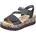 Keilsandalette Schwarz 38