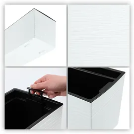 Kadax Blumenkasten 18 x 56 x 19,5 cm Weiß