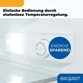 Exquisit KS516-V-H-010E Kühlschrank (133 l, 845 mm hoch, Weiß)