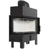 Kratki Kamineinsatz aus Stahl FLOKI L links 12 kW Ø 200