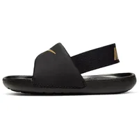 Nike Jungen Nike Kawa Sneaker, Black Metallic Gold, 21