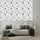 Queence Vinyltapete Nela 90x300 cm 0,9 m2 weiß 34193