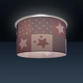 Paco Home Deckenleuchte "Cosmo 345", weiß, 1, Ø 38cm H: 24,5cm, Leuchten, Kinderlampe Deckenlampe LED Kinderzimmer Lampe Sternen Motiv E27, Kinderlampe