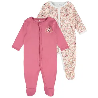 NAME IT W/f Rose Flower Pyjama 2 Einheiten Rose Wine 6 Monate