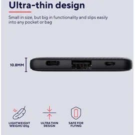 Trust Primo Powerbank Akku, - schwarz