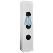 Sconto Wäscheschrank 40 x 185 x 68 cm Weiß
