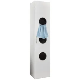 Sconto Wäscheschrank 40 x 185 x 68 cm Weiß
