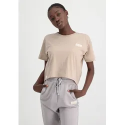 Muscleshirt »  Women - T-Shirts Organics Cropped OS T Wmn«, Gr. L, organic beige, , 27717547-L