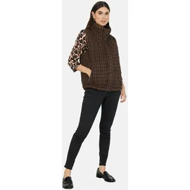 Soyaconcept Stehkragenweste mit gesteppter Textur in hot fudge), | Gr.: S