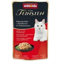 animonda Vom Feinsten 18x50g mit Hühnchenfilet & Rindfleisch, in Tomatensauce