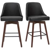 miliboo Design-Barhocker drehbar H65 cm Schwarz