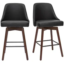 miliboo Design-Barhocker drehbar H65 cm Schwarz