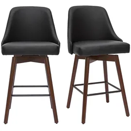 miliboo Design-Barhocker drehbar H65 cm Schwarz