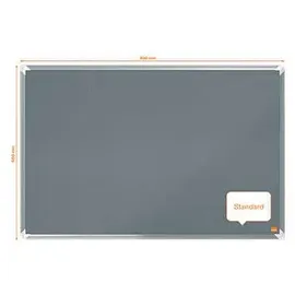 NOBO Filz-Notiztafel 90 x 60 cm Grau