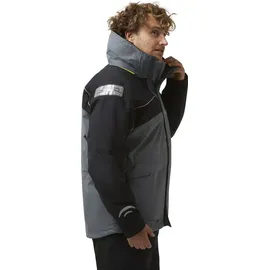 crazy4sailing Herren Bergen II Offshore Segeljacke, Grau, XL