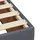 vidaXL Boxspringbett mit Matratze Dunkelgrau 180x200 cm Samt