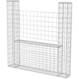 vidaXL Gabionenkorb U-Form 160 × 20 × 150 cm
