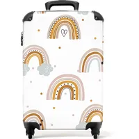 MuchoWow NoBoringSuitcases 4-Rollen Cabin 55 cm / 36 l regenbogen/polka dots