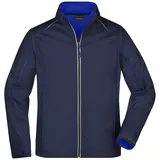 James & Nicholson Herren Zip-Off Softshell Jacke JN1122 Gr. M navy/royal
