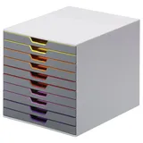 Durable Schubladenbox Varicolor 10 28 x 35,6 x 29,2 cm 10-tlg. grau