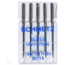 Schmetz Super Universal-Nadeln Antihaft-Beschichtung 5er Packung Stärke 90