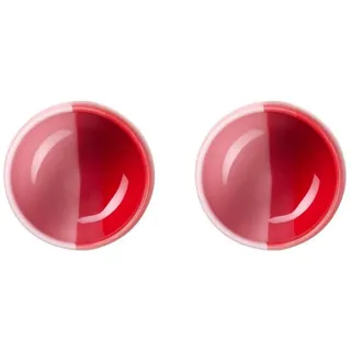 Asa Selection Eierbecher 2er Set JOY, Ø 4,7 cm - Rosa - Rot - Porzellan - 2er-Set