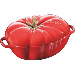 Staub Cocotte 16 cm, Tomate, Kirsch-Rot, Keramik, Pfanne + Kochtopf, Rot