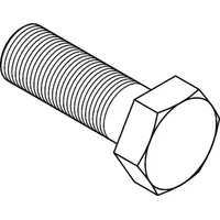 Industrial Quality Supplies DIN 960 Sechskantschraube mit Schaft, FEIN-Gewinde,