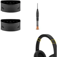 Adhiper Reparatur Ersatz Kopfbügel-Seitenschieber, Kompatibel mit Bose QuietComfort 35, QC 35 II, QC 45, QC SE Over-Ear-Kopfhörern, Head Band, Schwarz