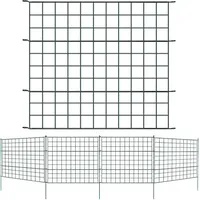 Swanew - 5x Teichzaun Steckzaun Wildzaun Gartenzaun Tiergehege Zauntor Gerade