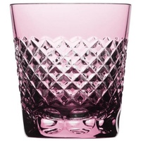 ARNSTADT KRISTALL Tumbler-Glas Karo rosalin (9,5cm) Kristallglas mundgeblasen · handgeschliffen · Han rosa