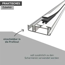 WINDHAGER Zubehör-Set Magnetstreifen 10 x 10 cm Weiß/Schwarz