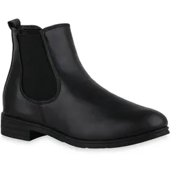 Damen Chelsea Boots in Schwarz