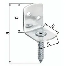 GAH Alberts Flechtzaunhalter 83 x 32 x 30 x 38 mm Edelstahl