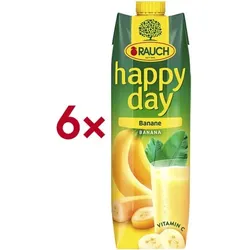 happy day 6er-Pack Fruchtnektar »Banane« 1 Liter