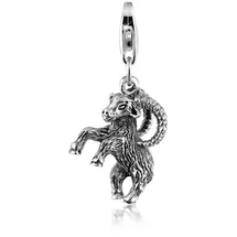 Nenalina Charm 925 Sterling Silber Sternzeichen, Sternzeichen - Steinbock in Silber | Gr.: onesize