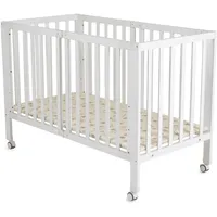 Cangaroo Baby Gitterbett Nova Holz, faltbar, höhenverstellbar, Matratze, Räder